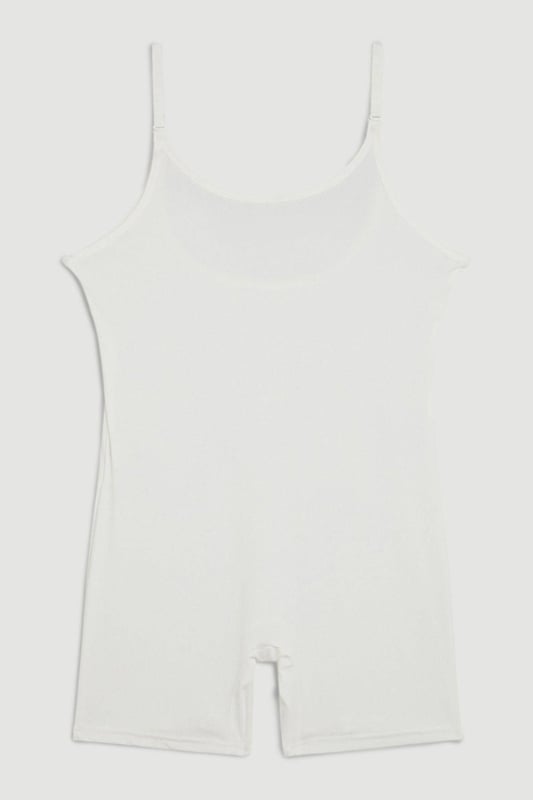 Step out in confidence when our control bodysuit is hidden beneath your outfit, with high quality control fabric that helps to smooth and sculpt, as well as a mid-thigh length. Wear it under a jumpsuit, dress, or co-ord set so you can head out feeling like your best self. Super Control Shorts Bodysuit High Quality, Stretchy Control Fabric Sleek, Minimal Design Mid-Thigh Length Adjustable Spaghetti Straps Bodycon Silhouette