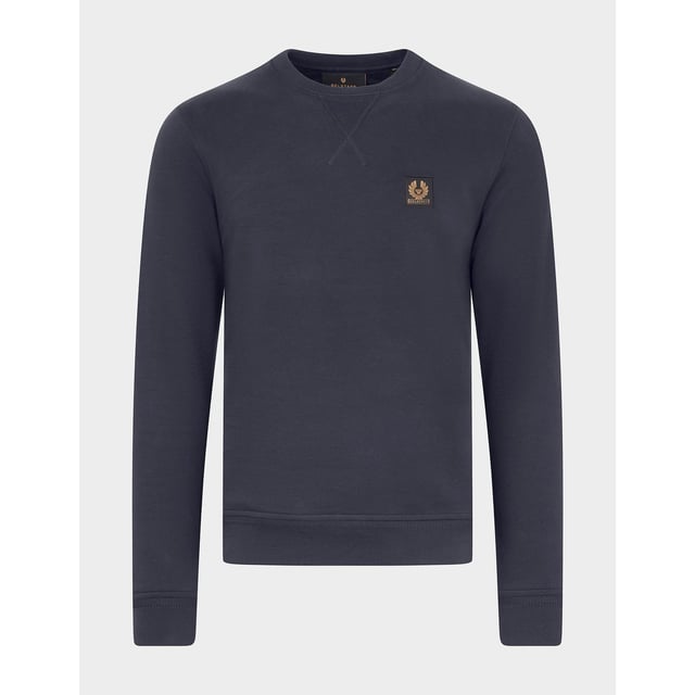 Tracing its roots back to 1909  seminal British label Belstaff infuse their pieces with their true spirit of adventure. They present this men's Patch Logo Sweatshirt which comes in a navy colourway and features an embroidered branding patch to the chest for a stylish staple sweatshirt. Details; navy colourway  ribbed crew neck  cuffs and hem  tonal stitching  regular fit and branding to the chest to complete.