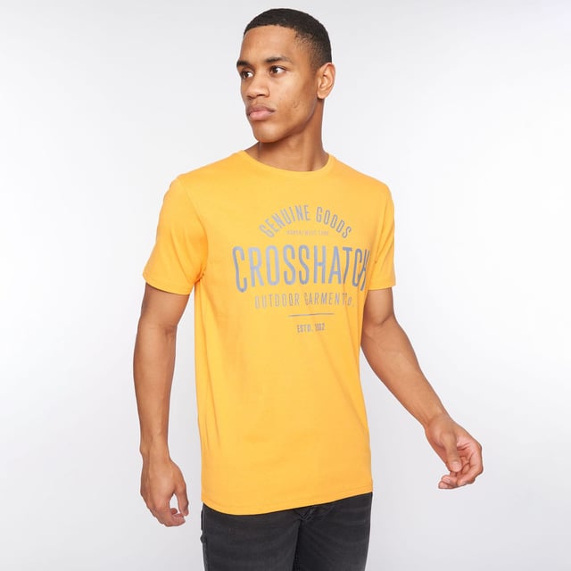 Mens Crosshatch Weymouth 5 Pack T-ShirtsCelebrate the elegance of these five men's cotton tees  tailored for both comfort and refinement. Each tee boasts a seamlessly integrated inner back neck tape and showcases a distinguished graphic print on the chest  embodying a fusion of timeless style and relaxed sophistication.- Ribbed crew neck- Short sleeves- 100% Cotton.  Machine washable.- Ref: CH2A123006ASSTK