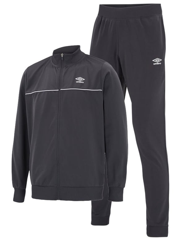 Standing collar.Full zip fastening.Slip pockets.Contrast piping.Ribbed cuffs and hem.Elasticated waistband.Side pockets.Ribbed cuffs.