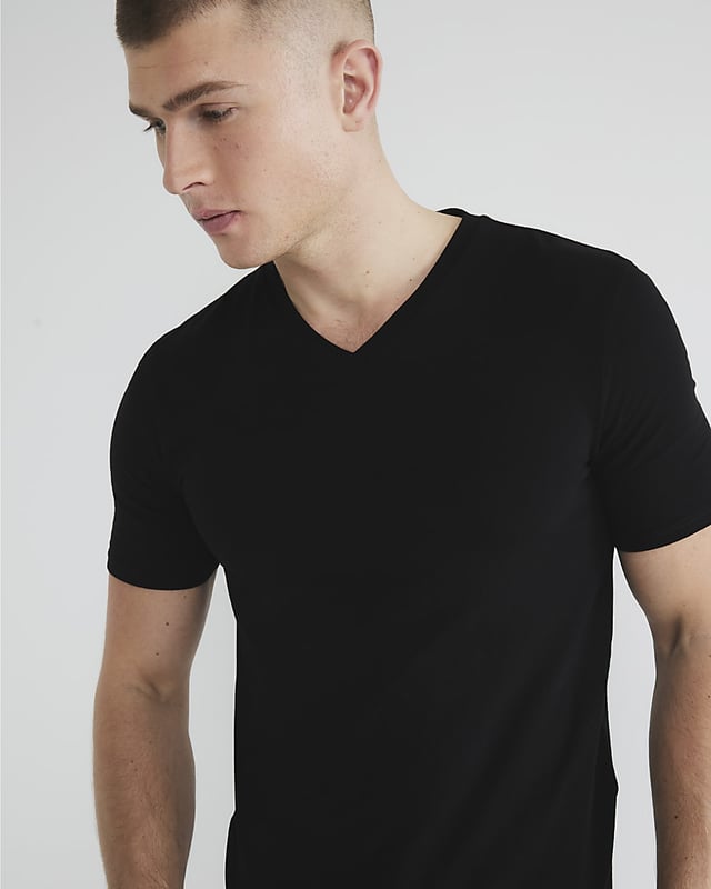 Pack of 3, Muscle fit, Multi coloured, V Neck, Short Sleeves