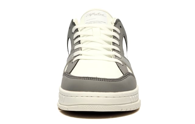 Mens Crosshatch Crepstar Trainers in grey - white- Synthetic leather upper- Lace closure- Panelled design- Perforated sidewall- Stitched cupsole- Synthetic upper  Textile lining  Synthetic sole.- Ref: CH2V123829GRWSTK