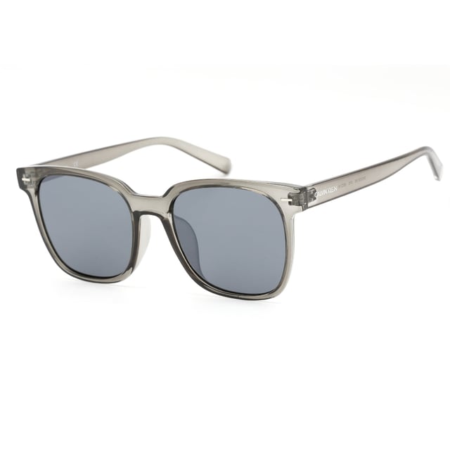 Calvin Klein Crystal Smoke Frame Gunmetal Mirror Lensed Sunglasses Elevate your style with these exquisite Calvin Klein Crystal Smoke Frame Gunmetal Mirror Lensed Sunglasses. The sophisticated crystal smoke frames create a contemporary translucent effect, while the striking gunmetal mirror lenses offer superior UV protection and a fashion-forward reflective finish. These premium designer sunglasses combine Calvin Klein's renowned craftsmanship with versatile styling that complements any outfit. Perfect for making a statement while protecting your eyes with unmistakable luxury and elegance. 55X19X145, 100% Plastic