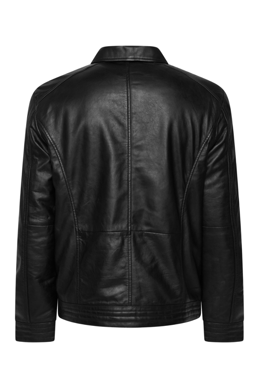 A timeless icon, reimagined in premium real leather. This Barneys Originals Harrington jacket offers classic British style with a modern twist. Featuring subtle stitch detailing at the cuffs and hem, this piece blends heritage design with contemporary craftsmanship.

Made from soft, durable leather, the Harrington is lightweight enough for everyday wear while still offering an elevated, structured silhouette. A staple for any wardrobe – perfect for transitional layering and effortlessly cool looks.