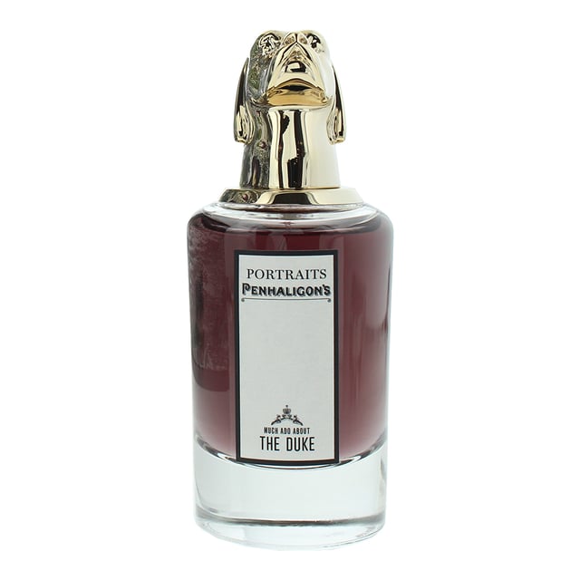 Much Ado About The Duke by Penhaligon’s is a Leather fragrance for men. Launched in 2016, this fragrance is versatile and refined, suitable for wear throughout all seasons and perfect for both day and night occasions. It presents a charismatic and daring character, blending floral elegance with spicy and leathery depth to create a scent that is both distinguished and unapologetically bold.  The composition opens with a spirited note of gin, introducing a crisp and invigorating start. This freshness is swiftly entwined with a bold hint of pepper, adding an unexpected warmth and intrigue. At its core, a refined rose lends a suave, slightly romantic edge—subtle yet undeniably present. As the fragrance settles, the richness of leather emerges, supported by grounding woody notes that deliver strength, sensuality, and longevity.  Ideal for those who favor a confident and enigmatic scent with a balance of softness and masculinity, Much Ado About The Duke captures the essence of a modern gentleman with a rebellious twist. Housed in a classic sleek bottle, it reflects the noble yet mischievous nature of the fragrance within.  
Notes: Rose, Pepper, Gin, Woody Notes, Leather.  
How to Apply
For best results, apply the fragrance to your body's warmest points-such as your wrists, neck, and the creases of your elbows-where the heat helps to enhance and prolong the scent.
Avoid rubbing the fragrance into your skin after application, as this can diminish its longevity.
If applying to your wrists, reapply after washing your hands to maintain the fragrance throughout the day.