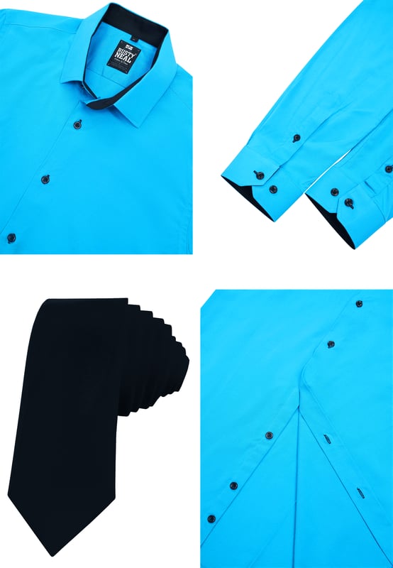 Rusty Neal Herren Set aus Hemd/Krawatte
 
Passform: Slim Fit
Material Hemd: 60% Baumwolle, 37% Polyester, 3% Elastan
Material Krawatte: 100% Polyester
Gewicht: 300 gr
Herstellungsland: Türkei
Kragenform: Kentkragen
 
ZUFRIEDENHEITSGARANTIE: Bei uns kaufen Sie ohne Risiko, da wir unbegründete Rückgaben akzeptieren und zeitlich die Rückzahlung Erstatten. Unsere Firmenphilosophie lautet nach wie vor: "Der Kunde ist König" unser Anliegen ist es zu jeder Zeit den bestmöglichen Service zu bieten mit Firmensitz: Deutschland
HERSTELLUNG/PRODUKTION: Als Gründer wie auch Hersteller, Designen und Produzieren wir unsere Produkte als Familienunternehmen von A-Z autonom, daher können wir Qualität garantieren wie auch ein optimales Preis-Leistungs-Verhältnis. Hergestellt unter fairen Arbeitsbedingungen mit hochwertigen Materialien welche schonend verarbeitet wurden (kein Chemiegeruch). Zeitloses Design aus dem Herkunftsland: Türkei
PASSFORM: Angefertigt aus qualitativ hochwertiger wie auch anschmiegsamer Baumwollmischung, garantiert dieses Hemd einen absolut bequemen Sitz mit Wohlfühlfaktor. Unser Model trägt bei einer Körpergröße von 1,85 m und einem Gewicht über 80 kg die Größe: M (Medium). An den Europäischen Markt angepasst bieten wir dieses Hemd in folgender Passform an: Slim Fit
ANLASS: Ob Frühling/ Sommer oder Herbst/ Winter dieses Hemd ist als Allrounder stets angenehm zu tragen, kein Kratzen durch hochwertige Materialien und Verarbeitung, das zeitlose und doch Moderne Design garantiert einen Stilvollen Auftritt, ob im Büro oder Business Meetings wie auch Casual am Nachmittag oder als toller Akzent auf Partys oder anderen Veranstaltungen.
MASCHINENWÄSCHE: Durch die hochwertige Verarbeitung der Materialien treten nach der Wäsche keine Farbverluste auf, auch das Einlaufen des Hemdes ist kein Thema mehr! Qualität die sich auch nach unzähligen Waschgängen gewaschen hat!
 