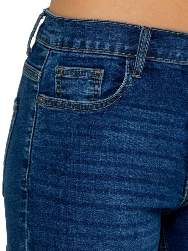Embrace effortless style and comfort with the Enzo Women's Wide Leg Jeans. Designed with a flattering high-rise waist and a regular fit, these jeans offer a timeless silhouette that complements any look. Crafted from stretch fabric, they provide flexibility and ease of movement throughout your day. The classic 5-pocket design adds practicality, while the zip fly fastening ensures a secure fit.