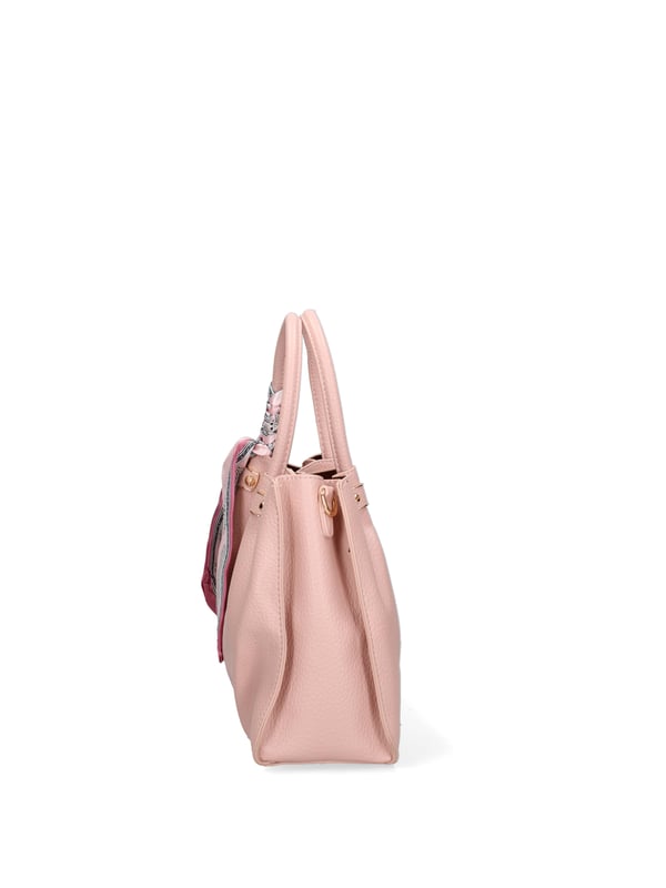 Dameshandtas met magnetische knoopsluiting. met binnenzakken met ritssluiting. afwezige externe zakken. verstelbare en afneembare schouderband. in PU-handvat. twee binnenvakken.  extern materiaal. 100% polyester binnenkant. Afmetingen: 26x21x9 cm. Modeproduct