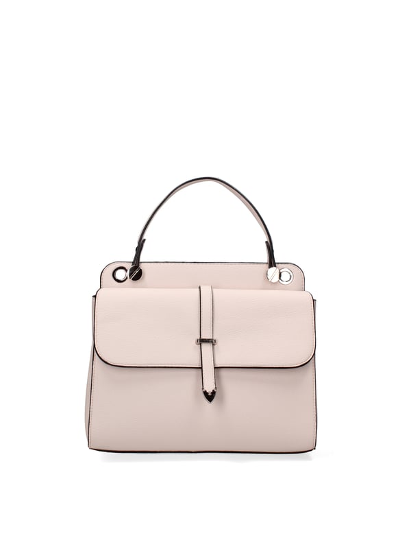Bolso de mujer. El cierre es con botón magnético. Los bolsillos internos tienen cremallera. Los bolsillos externos están ausentes. La correa para el hombro es ajustable y extraíble. El mango está fabricado en PU. Hay un compartimento interno. El material externo es 100%PU. Internamente es 100% Poliéster. Medidas: 27,5x23x10 cm. Producto de moda