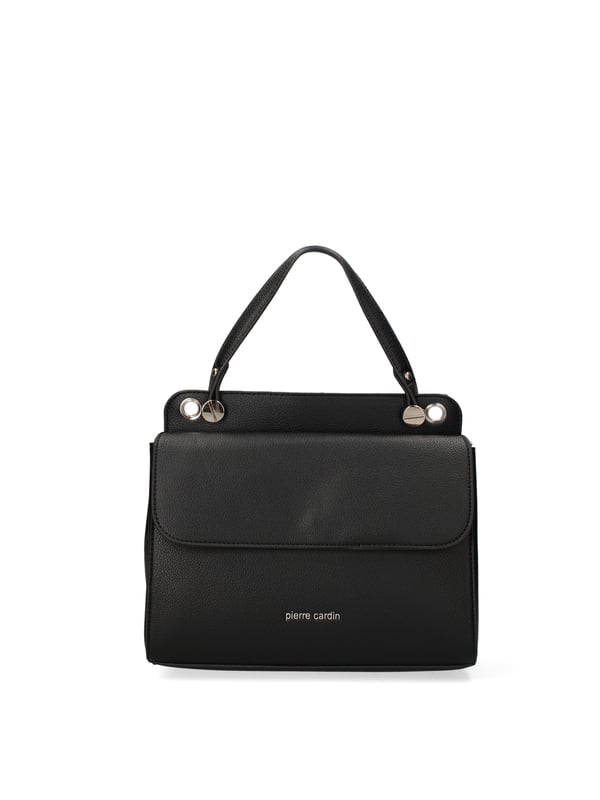 Bolso de mujer. El cierre es con botón magnético. Los bolsillos internos tienen cremallera. Los bolsillos externos están ausentes. La correa para el hombro es ajustable y extraíble. El mango está fabricado en PU. Hay un compartimento interno. El material externo es 100%PU. Internamente es 100% Poliéster. Medidas: 27,5x23x10 cm. Producto de moda