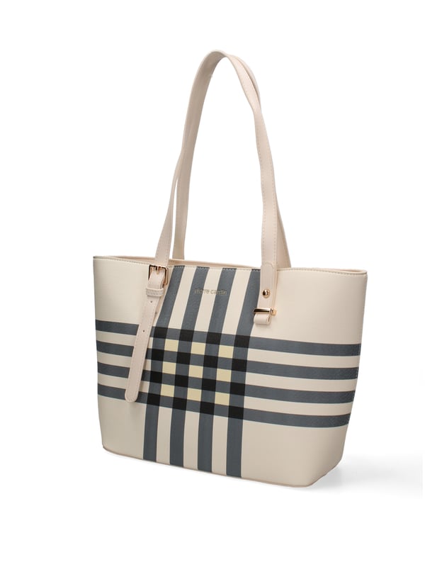Damenhandtasche mit Reißverschluss. eine Innentasche mit Reißverschluss und eine offene. eine Rückseite mit Reißverschluss-Außentaschen. fehlender Schultergurt. Im PU-Griff. ein Innenfach.  Außenmaterial: Innenmaterial: 100 % Polyester. Maße: 40x26x12 cm. Modeprodukt