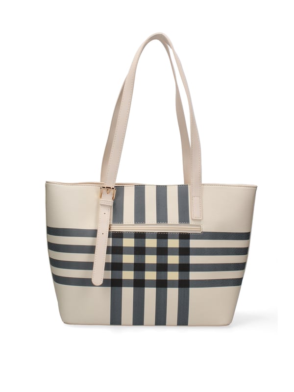 Damenhandtasche mit Reißverschluss. eine Innentasche mit Reißverschluss und eine offene. eine Rückseite mit Reißverschluss-Außentaschen. fehlender Schultergurt. Im PU-Griff. ein Innenfach.  Außenmaterial: Innenmaterial: 100 % Polyester. Maße: 40x26x12 cm. Modeprodukt