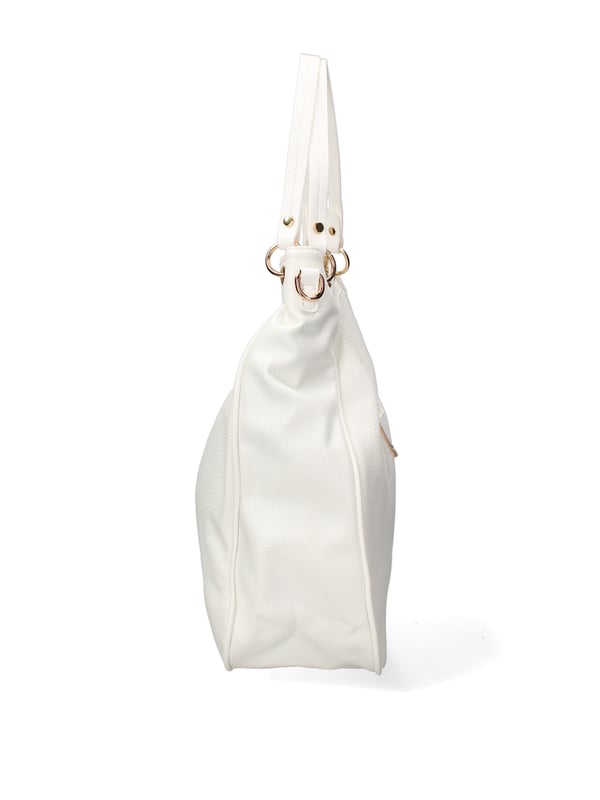 Bolso bandolera para mujer. El cierre es con cremallera. Los bolsillos internos son uno con cremallera y otro abierto. Los bolsillos externos son uno en la espalda con cremallera. La bandolera es ajustable en piel. El mango está fabricado en PU. Hay un compartimento interno. El material externo es 100%PU. Internamente es 100% Poliéster. Medidas: 38x36x13 cm. Producto de moda