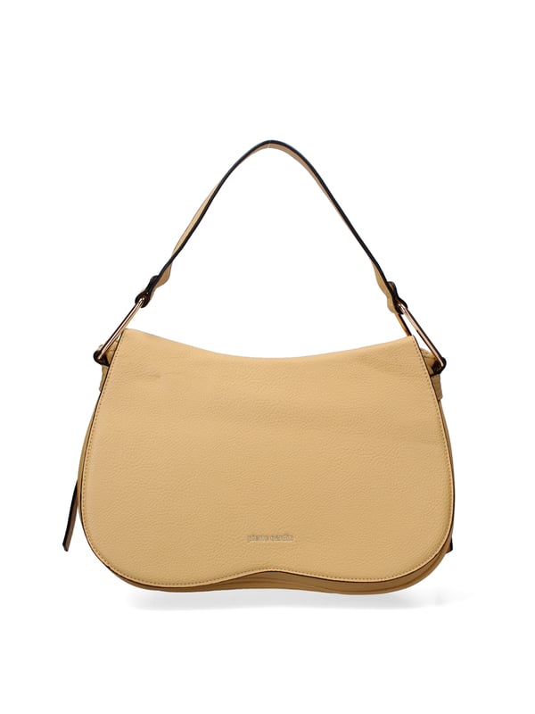 Bolso bandolera para mujer. El cierre es con botón magnético. Los bolsillos internos tienen cremallera. Los bolsillos externos están ausentes. La correa para el hombro es ajustable y extraíble. El mango está fabricado en PU. Hay un compartimento interno. El material externo es 100%PU. Internamente es 100% Poliéster. Medidas: 35,5x23x12 cm. Producto de moda