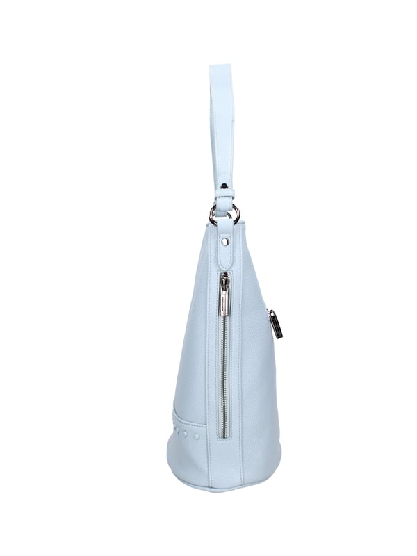 Bolso bandolera para mujer. El cierre es con cremallera. Los bolsillos internos tienen cremallera. Los bolsillos externos son uno trasero con cremallera y dos laterales. La correa para el hombro es ajustable y extraíble. El mango está fabricado en PU. Hay un compartimento interno. El material externo es 100%PU. Internamente es 100% Poliéster. Medidas: 27x31x15 cm. Producto de moda