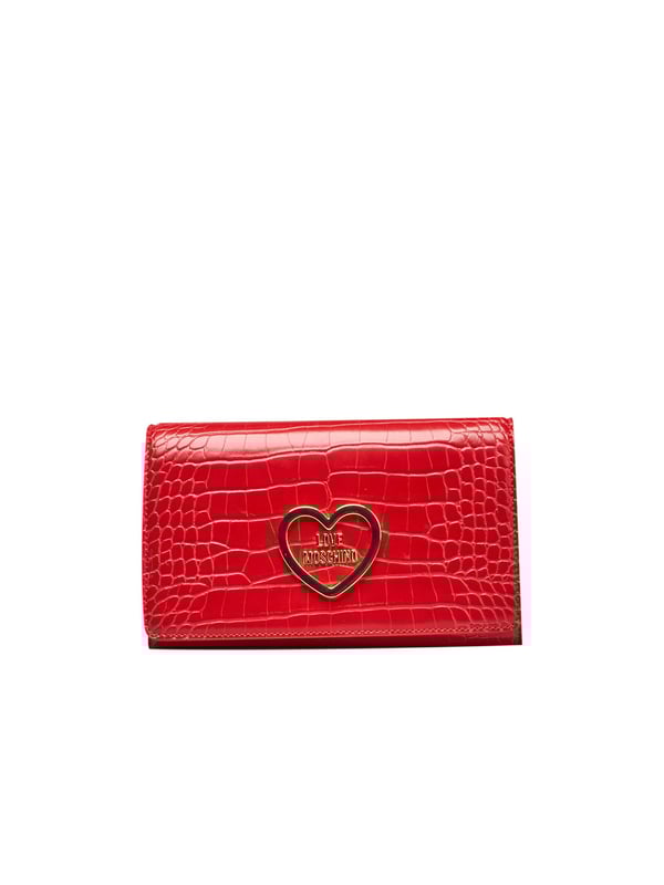Tasche mit Kette. Verschluss mit Klappe und Magnetknopf. Logo vorne. 22*7*14 cm.