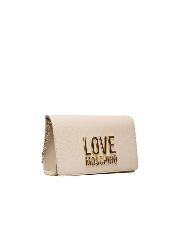 Tasche mit Kette. Verschluss mit Klappe und Magnetknopf. Logo vorne. 22*7*15 cm.