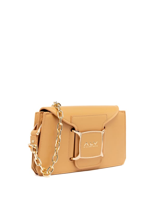 Bolso bandolera mujer - Modelo Foggia - 100% poliuretano - 27.0 x 16.0 x 8.0 cm