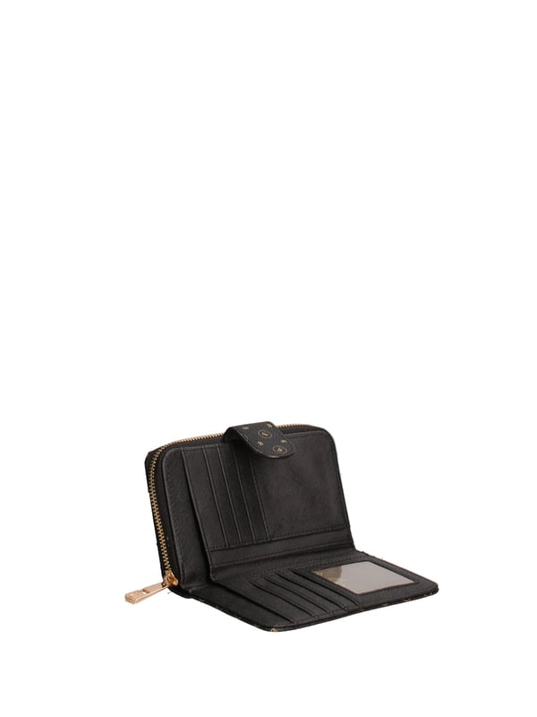 Dames Portemonnee - Evanthe Lux Model - 100% Polyurethaan - 15.5 x 10.0 x 3.0 cm