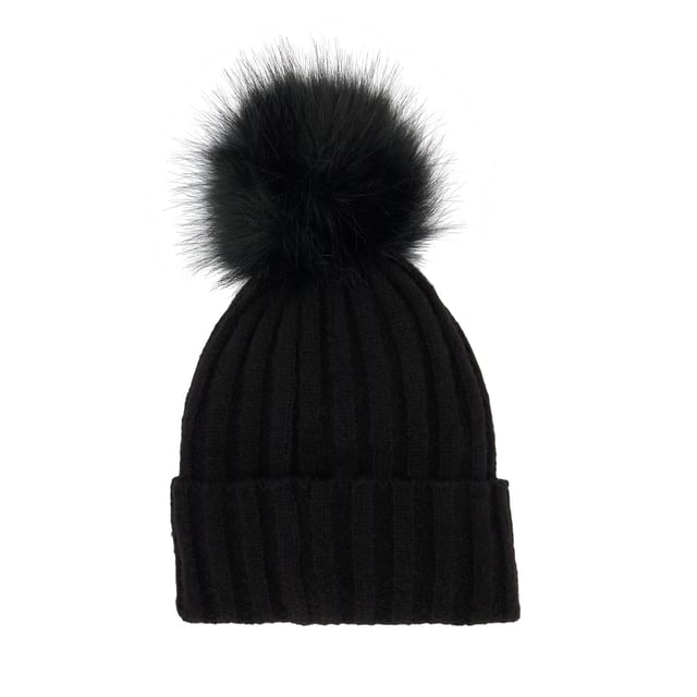 Adorned with a faux-fur pom pom and a Dune London brand patch, Farrgo is a cute and cosy beanie hat you'll cherish on chilly days. With a ribbed fold for added warmth and style, it's the perfect accessory to complete your winter look.