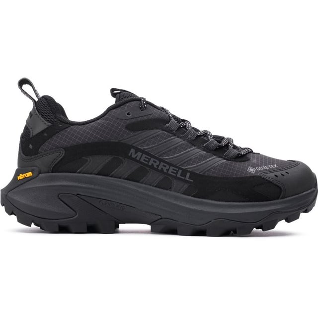 The Moab Speed 2 GORE-TEX® is the latest innovation in trail hiking and outdoor activities from Merrell. This new and improved generation of performance, hiking trainers pairs the knowledge and trail insights from the best-selling hiking boot, the Moab, with the latest innovations from athletic hiking shoes and outdoor trainers across the globe with waterproof features thanks to GORE-TEX® .