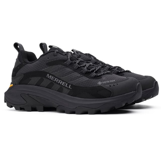 The Moab Speed 2 GORE-TEX® is the latest innovation in trail hiking and outdoor activities from Merrell. This new and improved generation of performance, hiking trainers pairs the knowledge and trail insights from the best-selling hiking boot, the Moab, with the latest innovations from athletic hiking shoes and outdoor trainers across the globe with waterproof features thanks to GORE-TEX® .