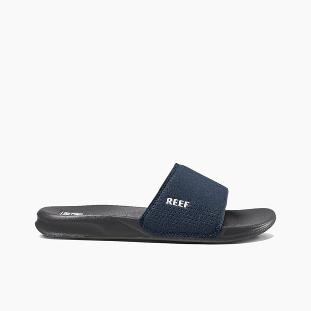 These lightweight slip-on sliders feature a synthetic upper, textile lining, and EVA sole for comfort and breathability, ideal for casual wear
