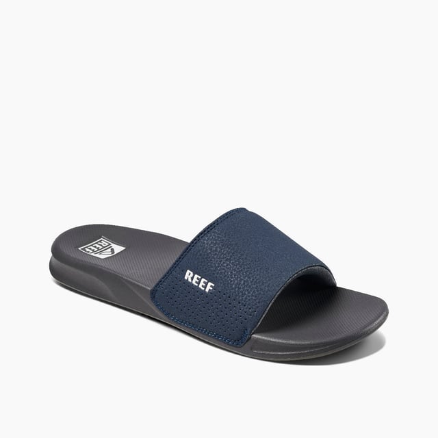 These lightweight slip-on sliders feature a synthetic upper, textile lining, and EVA sole for comfort and breathability, ideal for casual wear