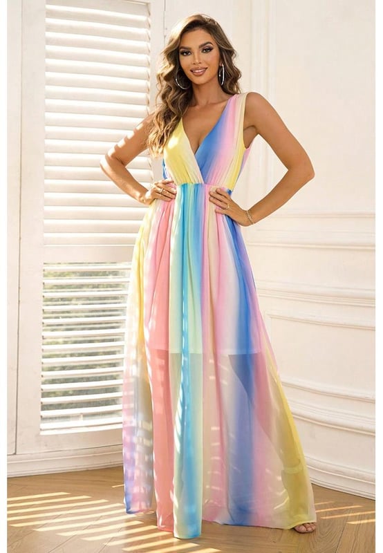 Überschlagkragen Design  
Ärmellos  
Maxi-Länge  
Klassischer Stil  
Leicht dehnbares Material  
Undurchsichtig  
Nicht gefüttert  
100% Polyester  
Maschinenwäsche kalt  
Im Trockner bei niedriger Temperatur trocknen  
Importiert  
Produktmaße: XS: Vorderlänge 143 cm, Schulter 7,4 cm, Brust 75,2 cm, Taille 51,5 cm, Hüfte 164 cm; S: Vorderlänge 145 cm, Schulter 7,9 cm, Brust 79,2 cm, Taille 55,1 cm, Hüfte 168 cm; M: Vorderlänge 147 cm, Schulter 8,4 cm, Brust 83,3 cm, Taille 59,4 cm, Hüfte 172 cm; L: Vorderlänge 150 cm, Schulter 8,9 cm, Brust 89,0 cm, Taille 65,0 cm, Hüfte 178 cm.