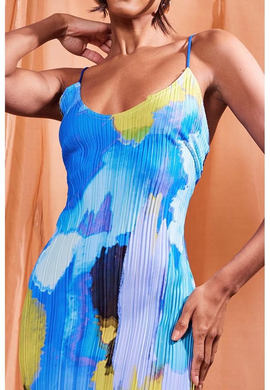 Backless design
  Opaque fabric
  Slightly stretchy
  Not lined
  Material composition: 65% polyester 35% cotton
  Care instructions: Machine wash cold tumble dry low
  Imported
  Available sizes: S M L
  Size S measurements: Length 50.4 inches Bust 25.2 inches
  Size M measurements: Length 50.8 inches Bust 26.8 inches
  Size L measurements: Length 51.2 inches Bust 28.3 inches