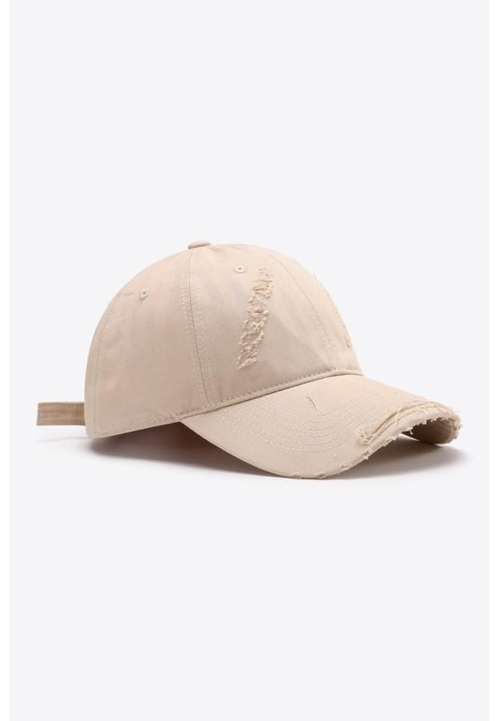 Tipo: Gorra de béisbol  
Tipo de patrón: Sólido  
Material: 100% algodón  
Importado  
Altura: 4.7 pulg  
Visera: 2.75 pulg  
Circunferencia: ajustable  