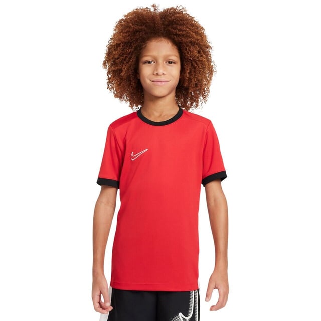 Elevate your game with the Nike Academy 25 Junior Short Sleeve Top—a must-have for aspiring athletes and seasoned players alike. Imagine stepping onto the field, feeling cool confidence wash over you as you gear up for your training routine or next big match. This top incorporates advanced Nike Dri-FIT technology to whisk away sweat, ensuring you remain dry and comfortable even during the most intense drills. With mesh panels strategically placed on the back and sides, enjoy optimal airflow that keeps you cool and focused on the task at hand. Crafted from 100% polyester, this top promises durability and performance.RRP: £17.00But functionality doesn’t mean you have to sacrifice style. Available in a spectrum of nine striking colours, the Nike Academy 25 allows you and your team to express your individual spirit and unity. Whether you're coordinating with your team or standing out with your unique flair, this top is your ticket to making a bold statement on the field. Get ready to redefine what it means to train hard and look great—because with the right gear, greatness is only a match away.FeaturesNike Dri-FIT technology moves sweat away from your skin for quicker evaporation, helping you stay dry and comfortable.Mesh on the back and sides lets air flow to help keep you cool.100% POLYESTERFZ9758