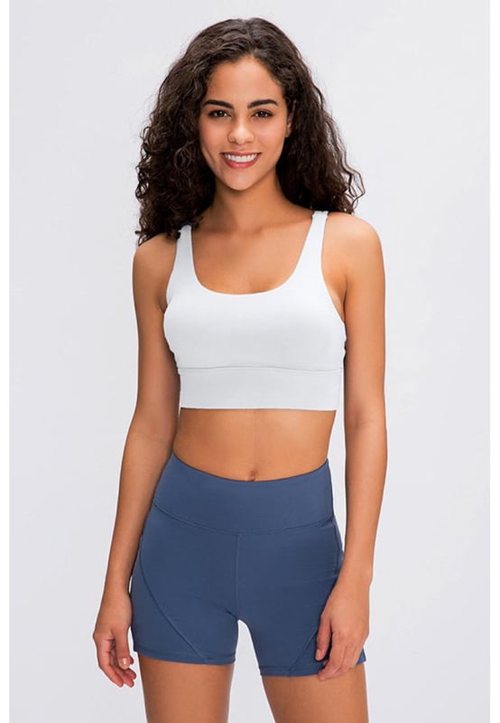 Valt op maat  
Dubbel  
X-gelaagde rug  
Ondersteunend  
Materiaal: 87% nylon 13% spandex  
Onderhoud: Machinewas op koude temperatuur. Niet in de droger drogen  
Geïmporteerd  
S: lengte 30 cm, bust 66 cm  
M: lengte 33 cm, bust 68 cm  
L: lengte 33 cm, bust 74 cm  
XL: lengte 33 cm, bust 76 cm