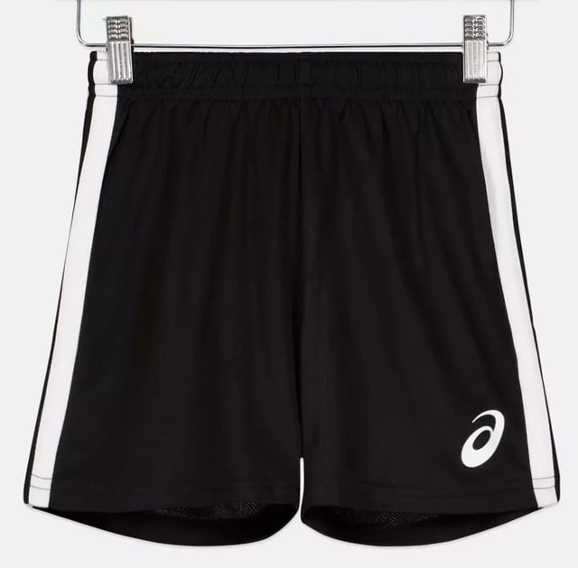 SHORTS MADE FOR DAILY COMFORT.RRP: £15.00Whether you're heading out or relaxing at home, move through your day in comfort and style in these juniors' shorts. The moisture-absorbing technology keeps you feeling dry and fresh. An Asics logo and stripes on the leg complete the athletic-wear look.This product is made with Primegreen, a series of high-performance recycled materials.Regular fitElastic waist with drawcordMaterial: PolyesterGender: UnisexMPN: 1217702JR