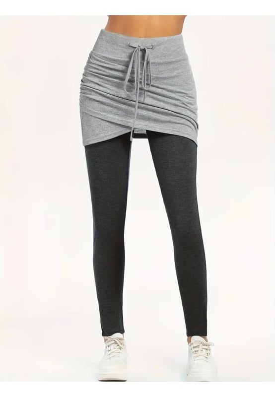 Drawstring for a customized fit
  Slightly stretchy fabric for comfort
  Material composition: 65% polyester 30% viscose 5% spandex
  Machine wash cold tumble dry low
  Imported
  Available in sizes S to 2XL