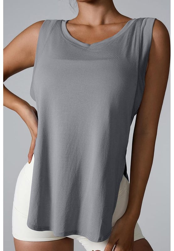 Basic style
  Opaque
  Highly stretchy
  Material composition: 73% modal 27% polyester
  Care instructions: Machine wash cold. Tumble dry low.
  Imported
  Size S (US 2/4): Length 24.4 inches Bust 37.4 inches
  Size M (US 6/8): Length 24.8 inches Bust 39 inches
  Size L (US 10): Length 25.2 inches Bust 40.6 inches
  Size XL (US 12): Length 25.6 inches Bust 42.1 inches