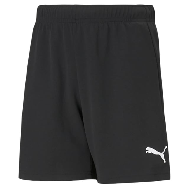 The teamRISE collection unites sleek, stylish design with performance-boosting features to help you play at your best and look good doing it. These shorts are no exception, combining an adjustable elasticated waist and dryCELL functionality with a slick, simple silhouette and iconic PUMA branding at the leg.Regular fitElasticated waistband with drawcordPUMA Cat Logo heat transfer at left leg100% Polyester704943