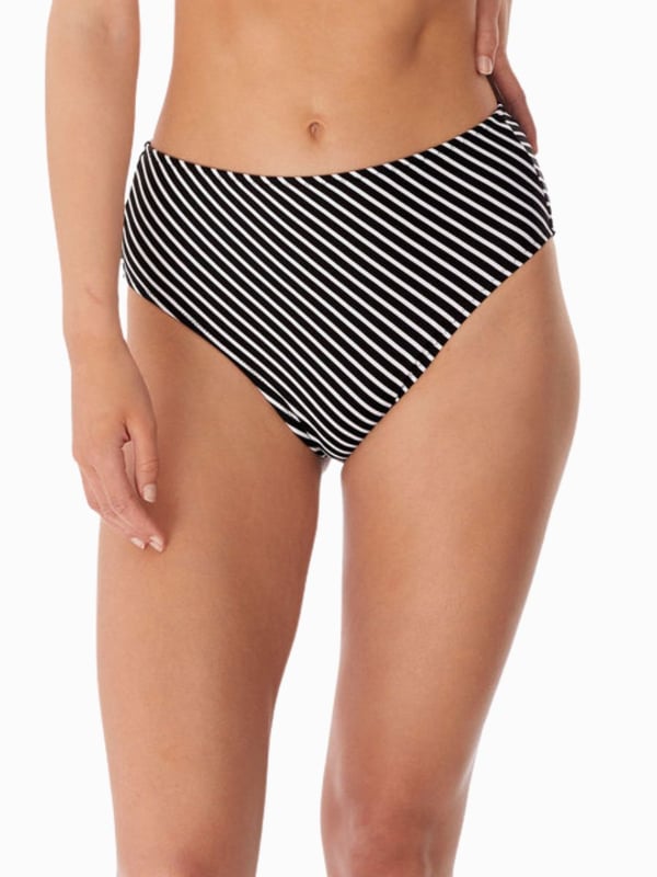 Beach Hut High Waist/Leg Bikini Brief