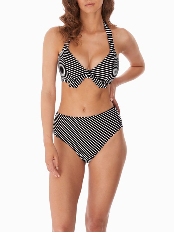Beach Hut High Waist/Leg Bikini Brief