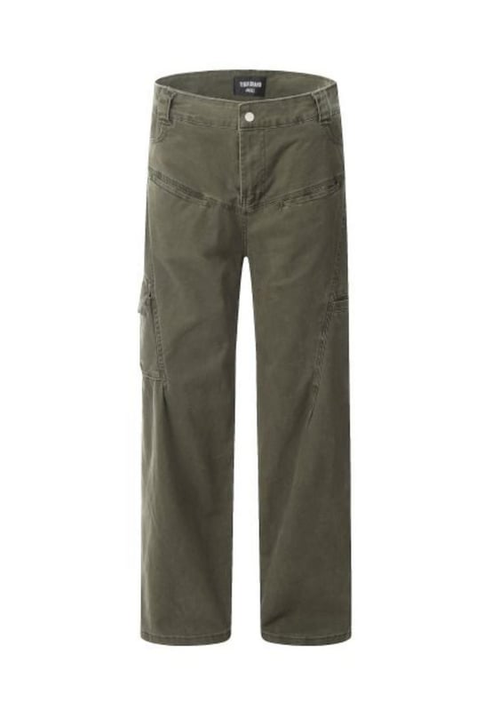 Mens straight leg cargo pants
  Basic style
  Material composition: 50% cotton 50% polyester
  Care instructions: Machine wash cold tumble dry low
  Imported
  Size XS: Bottom Length
  39.8 inches Waist
  26 inches Hip
  39.4 inches
  Size S: Bottom Length
  40.6 inches Waist
  27.6 inches Hip
  40.9 inches
  Size M: Bottom Length
  41.3 inches Waist
  29.1 inches Hip
  42.5 inches
  Size L: Bottom Length
  42.1 inches Waist
  30.7 inches Hip
  44.1 inches
  Size XL: Bottom Length
  42.9 inches Waist
  32.3 inches Hip
  45.7 inches