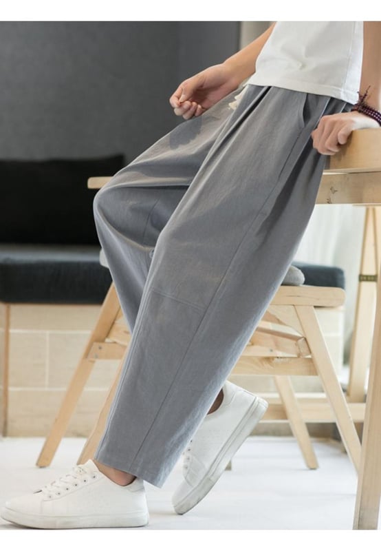 Basic style
  Pocketed
  Material composition: 75% cotton 25% flax
  Care instructions: Machine wash cold Tumble dry low
  Imported
  Product Measurements (by inches) & Size Conversion:
  M: Hip: 42.5 Bottom Length: 36.6
  L: Hip: 44.1 Bottom Length: 37
  XL: Hip: 45.7 Bottom Length: 37.4
  2XL: Hip: 47.2 Bottom Length: 37.8
  3XL: Hip: 48.8 Bottom Length: 38.2
  4XL: Hip: 50.4 Bottom Length: 38.6
  5XL: Hip: 52 Bottom Length: 39