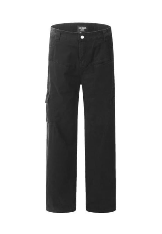 Mens straight leg cargo pants
  Basic style
  Material composition: 50% cotton 50% polyester
  Care instructions: Machine wash cold tumble dry low
  Imported
  Size XS: Bottom Length
  39.8 inches Waist
  26 inches Hip
  39.4 inches
  Size S: Bottom Length
  40.6 inches Waist
  27.6 inches Hip
  40.9 inches
  Size M: Bottom Length
  41.3 inches Waist
  29.1 inches Hip
  42.5 inches
  Size L: Bottom Length
  42.1 inches Waist
  30.7 inches Hip
  44.1 inches
  Size XL: Bottom Length
  42.9 inches Waist
  32.3 inches Hip
  45.7 inches