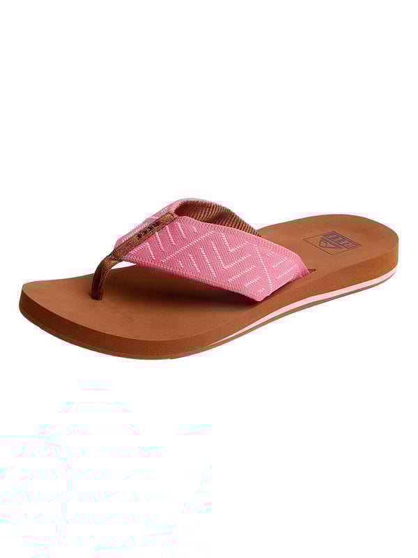 De Reef Spring Woven verenigt bewuste strandstijl met uitstekend comfort en scoort met bijzonder zachte, brede banden van gerecycled materiaal die prettig om de voet passen, terwijl de zacht dempende voetzool met anatomische voetboogondersteuning en de lichte, robuuste loopzool een ontspannen loopgevoel de hele dag mogelijk maken - ideaal voor iedereen die duurzaamheid, draagcomfort en stijlvolle nonchalance waardeert.