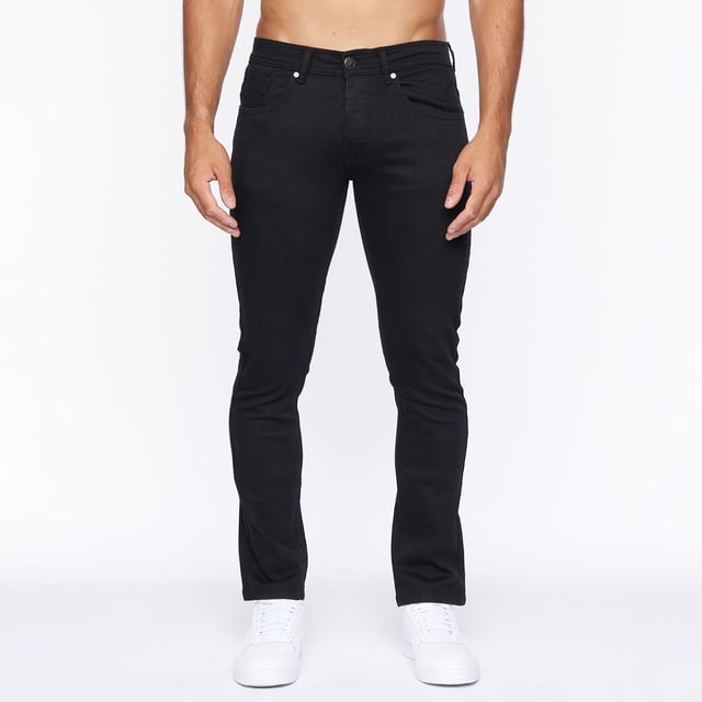 Mens Crosshatch Buraca Slim-Fit Jeans in black.- 5-pocket construction- Button fly fastening- Branded buttons and rivets- Stretch cotton twill- Slim fit- 98% Cotton  2% Elastane.  Machine washable.- Ref:CH2B113928BLKSTK1