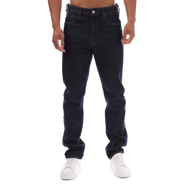 Mens Belstaff Longton Regular-Fit Jeans in indigo.- Zip fly and button fastening.- 5 pockets design.- Direct embroidered phoenix patch on rear pocket.- Branded leather patch.- Regular fit.- 99% Cotton  1% Elastane.- Ref: 105562INDGO
