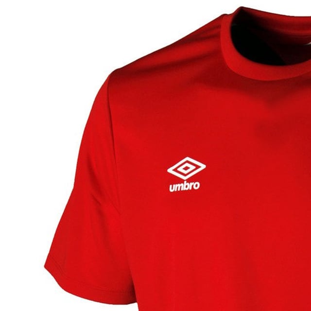 100% Polyester. Fabric: Micro Eyelet. Design: Stacked Logo. Neckline: Crew Neck, Ribbed. Sleeve-Type: Short-Sleeved.