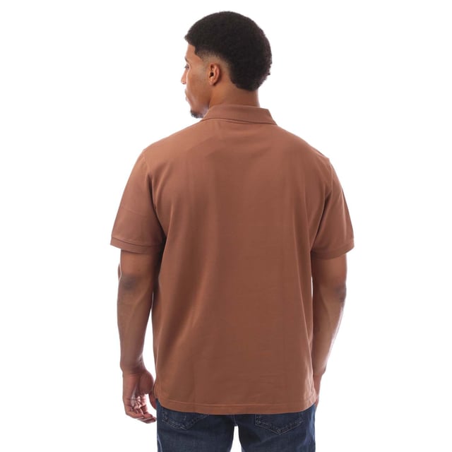 Men's Slim fit Lacoste Polo Shirt in petit piqué 2-button placket  2-ply cotton petit piqué  Slim fit  Ribbed collar and armbands  Green embroidered crocodile on chest