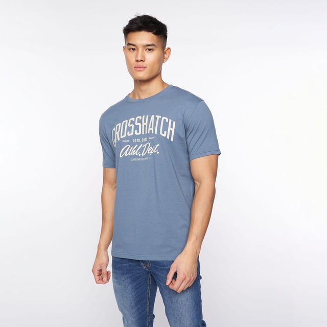 Mens Crosshatch Rapmoore 7 Pack T-ShirtsBehold this collection of seven distinguished men's cotton tees. Crafted with care  each tee showcases a seamlessly integrated inner back neck tape and a unique graphic print on the chest.- Ribbed crew neck- Short sleeves- 100% Cotton.  Machine washable.- Ref: CH2A122990ASSTK