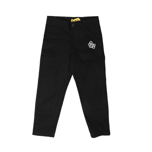 Juniors Off White Arrow Carpenter Pants in black.- 5 pocket design.- Zip fly and button fastening.- Slim fit.- 100% Cotton.- Ref: OBCA0020011010