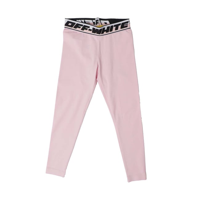 Juniors Off White Logo Band Leggings in pink black.- Elastic waistband.- Logo band print.- Slim fit.- 95% Cotton  5% Elastane.- Ref: OGCD0030013010